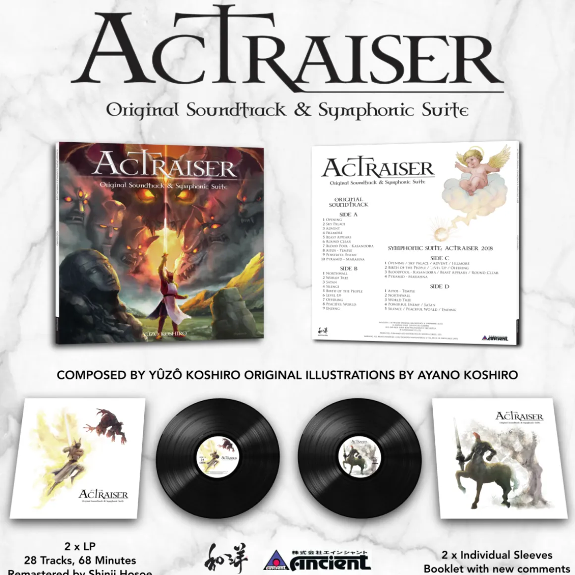 Actraiser Original Soundtrack & Symphonic Suite Vinyle - 2LP^BIGWAX Clearance