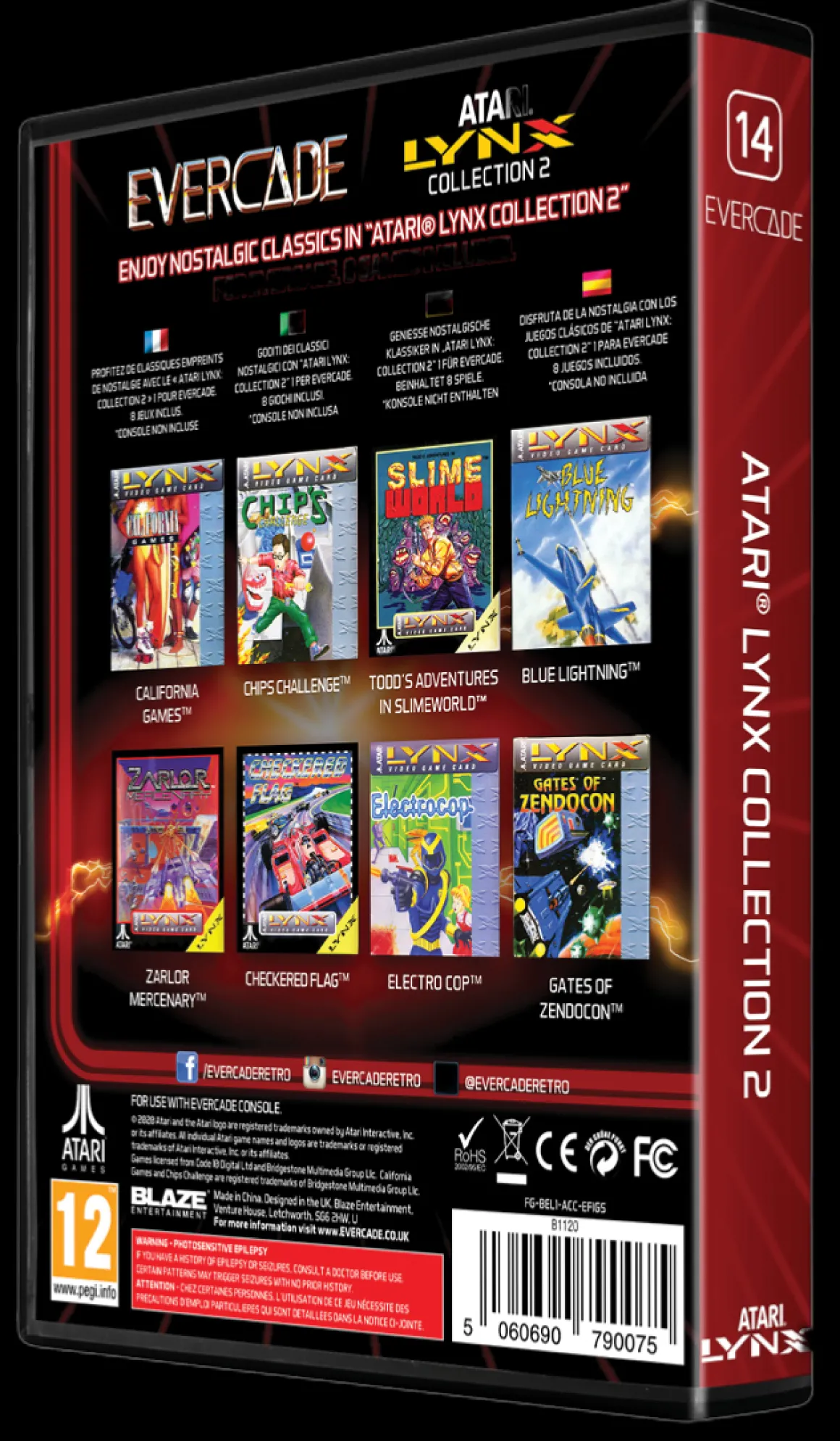 Blaze - Atari Lynx Collection 2 - Cartouche n° 14 (Epuisé / Sold Out)^Evercade Sale