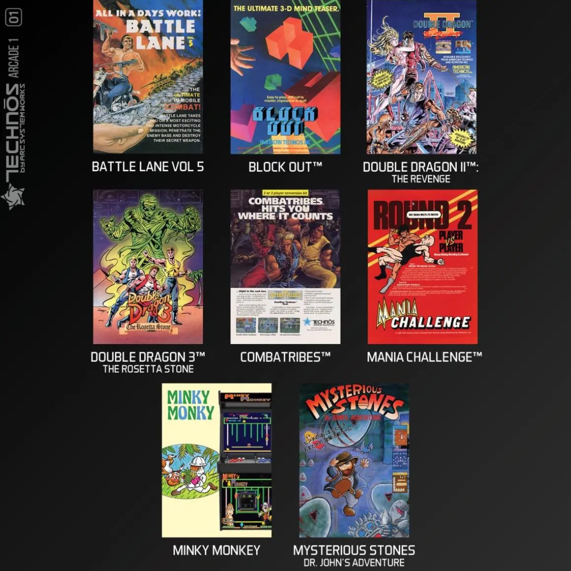 Blaze - Technos Arcade Collection 1 - Cartouche Arcade n°1^Evercade Shop