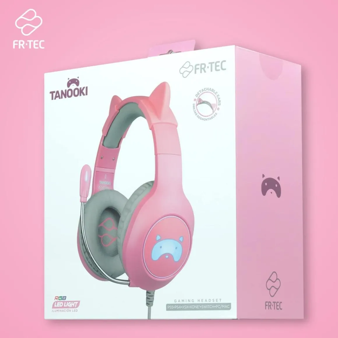 Casque Gaming Tanooki oreilles de chat^FR-TEC Shop
