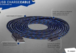 Câble de charge USB (3m) PS4 -^Snakebyte Cheap