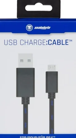 Câble de charge USB (3m) PS4 -^Snakebyte Cheap