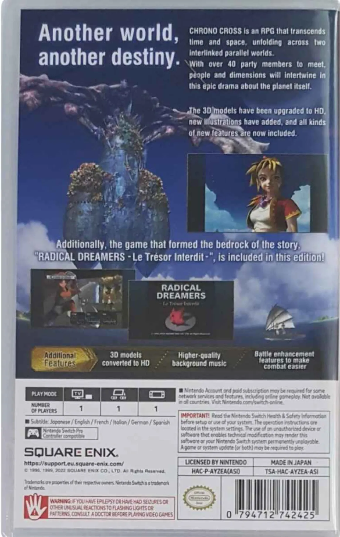 Chrono Cross the Radical Dreamers Edition Nintendo Switch - Import Asie^SQUARE ENIX Fashion
