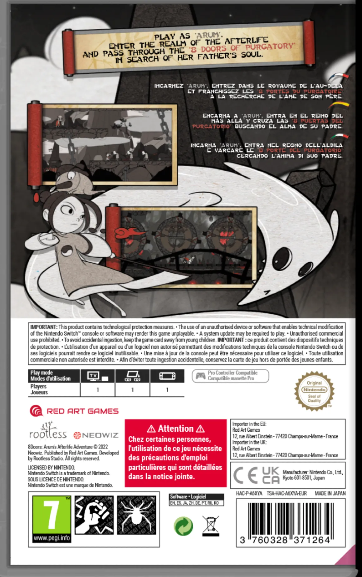 8Doors Arum's Afterlife Adventure Nintendo SWITCH^Red Art Games Best Sale