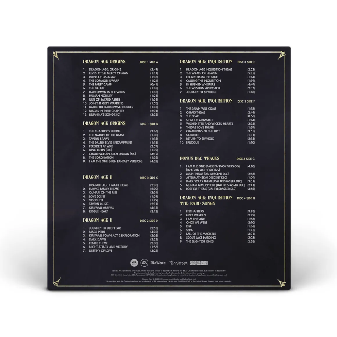 Dragon Age Box Set Edition Gold Vinyle - 4LP^SpaceLab9 Discount