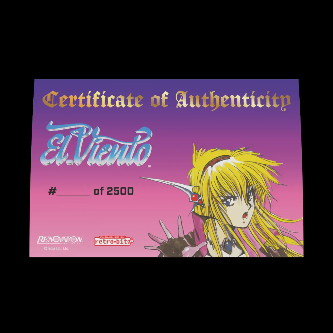 El Viento: Collector's Edition - Cartouche MEGA DRIVE / GENESIS^retro-bit Best