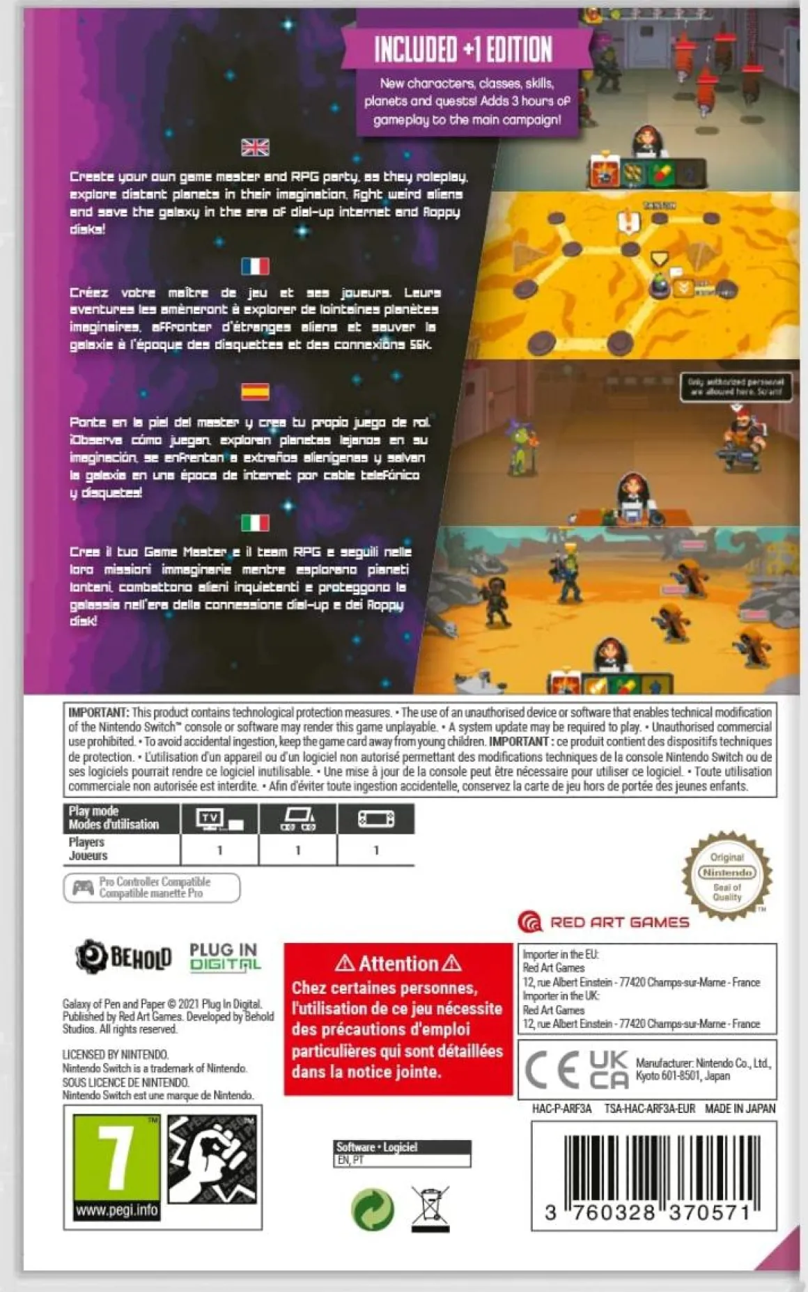 Galaxy Of Pen And Paper +1 Edition Nintendo SWITCH^Red Art Games Sale