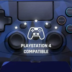 GamePad Camo Bleu sans fil pour PS4 -^Snakebyte Clearance