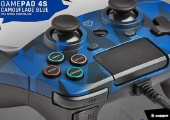 GamePad filaire Camo bleu pour PS4 -^Snakebyte Best
