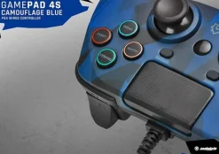 GamePad filaire Camo bleu pour PS4 -^Snakebyte Best