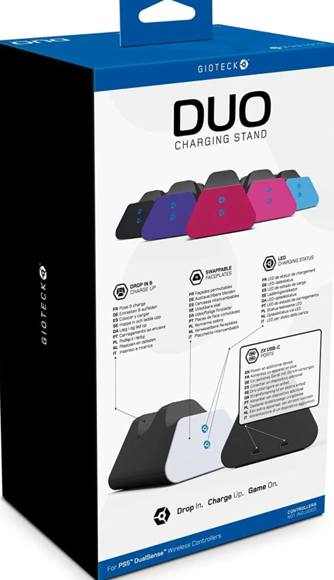 double Dock de charge pour manettes PS5^Gioteck Hot
