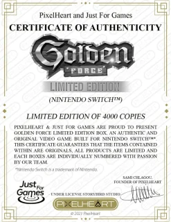 Golden Force Edition Limitée FuturePak Switch^PixelHeart Cheap