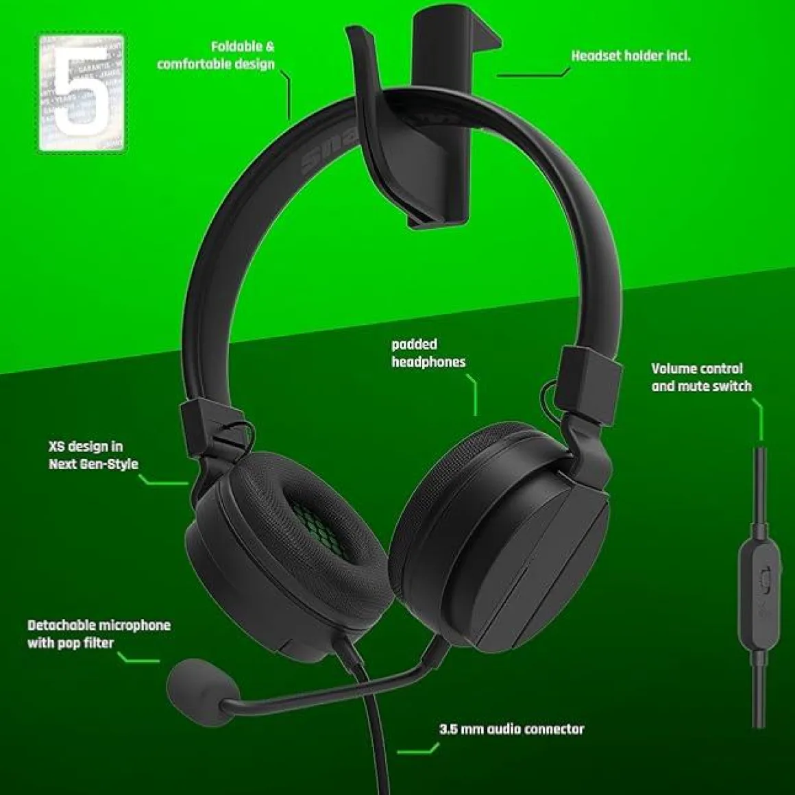 Head Set pour XBOX -^Snakebyte Shop