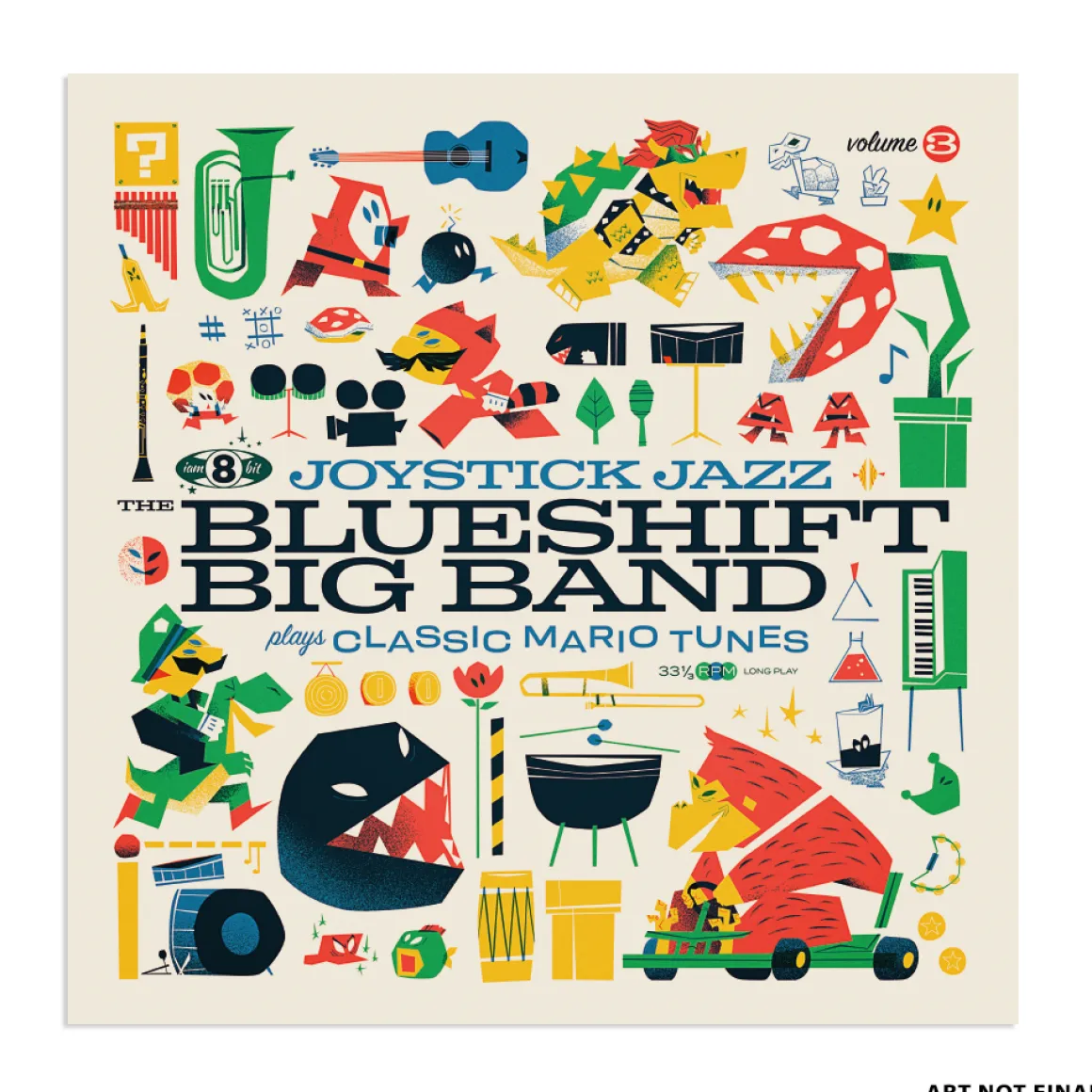 Joystick Jazz: The Blueshift Big Band Plays Classic Mario Tunes (Vol. 3) Vinyle 1LP^iam8bit Clearance