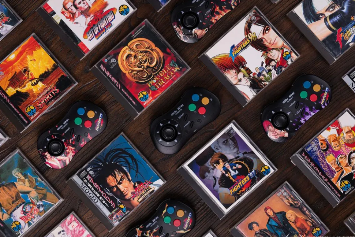 Kyo Kusanagi Edition : Manette Bluetooth Style SNK Neo Geo - compatible PC Windows, Android & Neo Geo Mini^8Bitdo Best