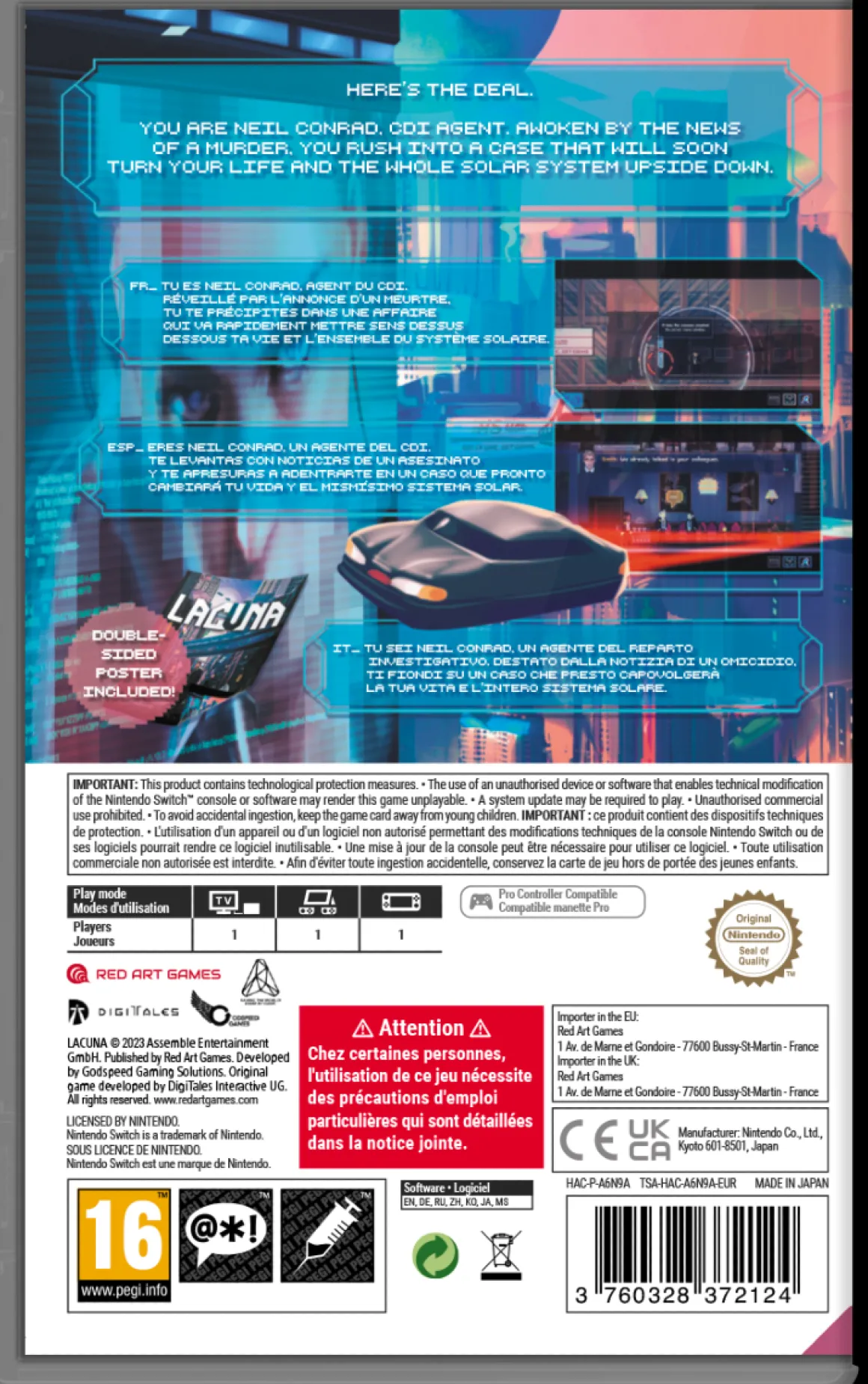 Lacuna Nintendo SWITCH^Red Art Games Hot