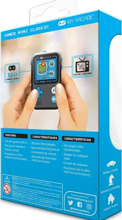 - Gamer mini classique console de poche - Bleu/noir^My Arcade Hot