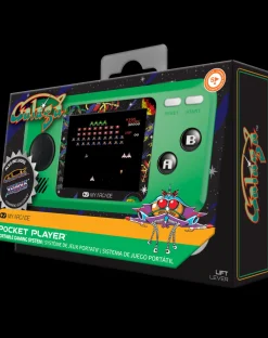 - Pocket Player Galaga - Portable Gaming - 3 Games in 1^My Arcade New