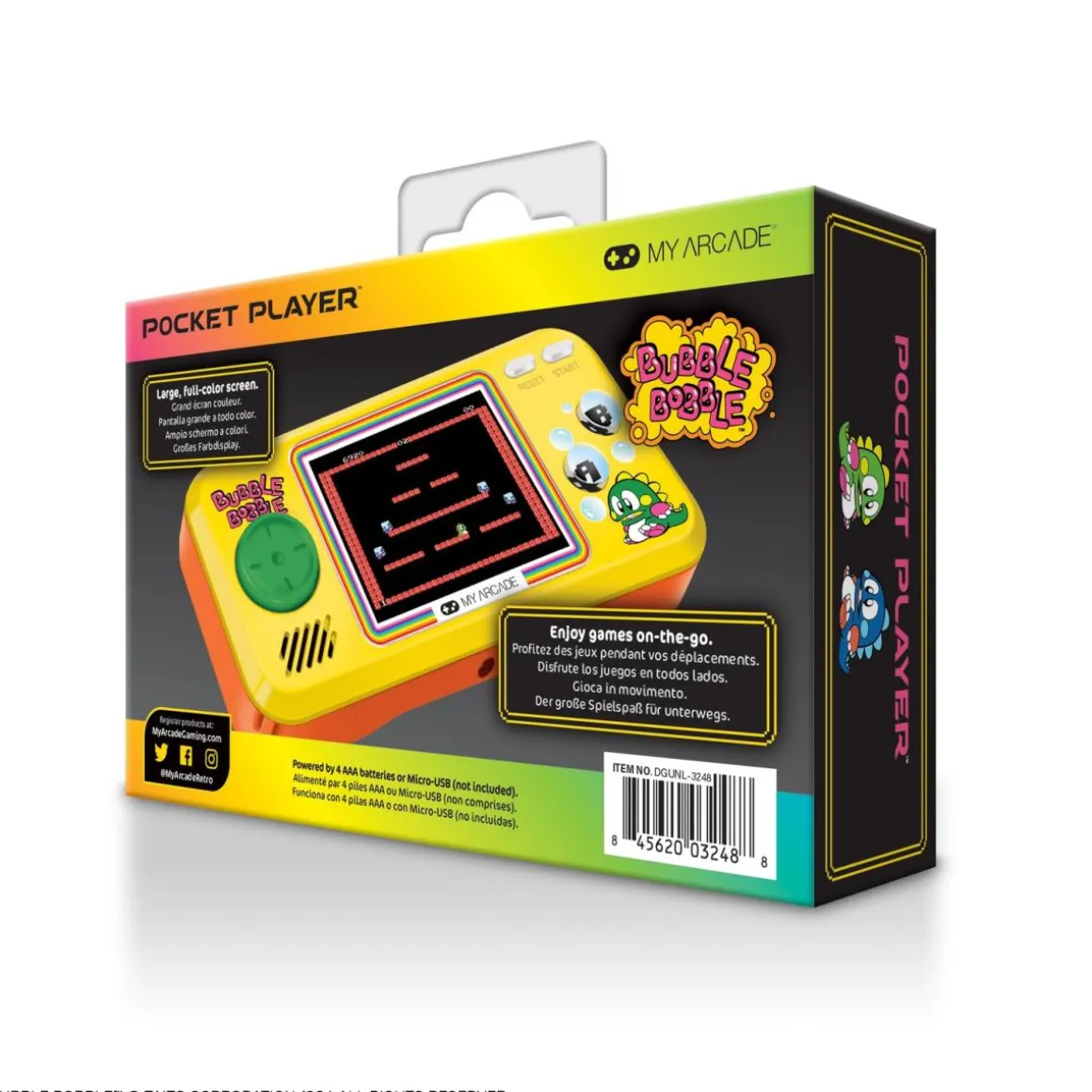 - Pocket Player Bubble Bobble - Console de Jeu Portable - 3 Jeux en 1^My Arcade Cheap