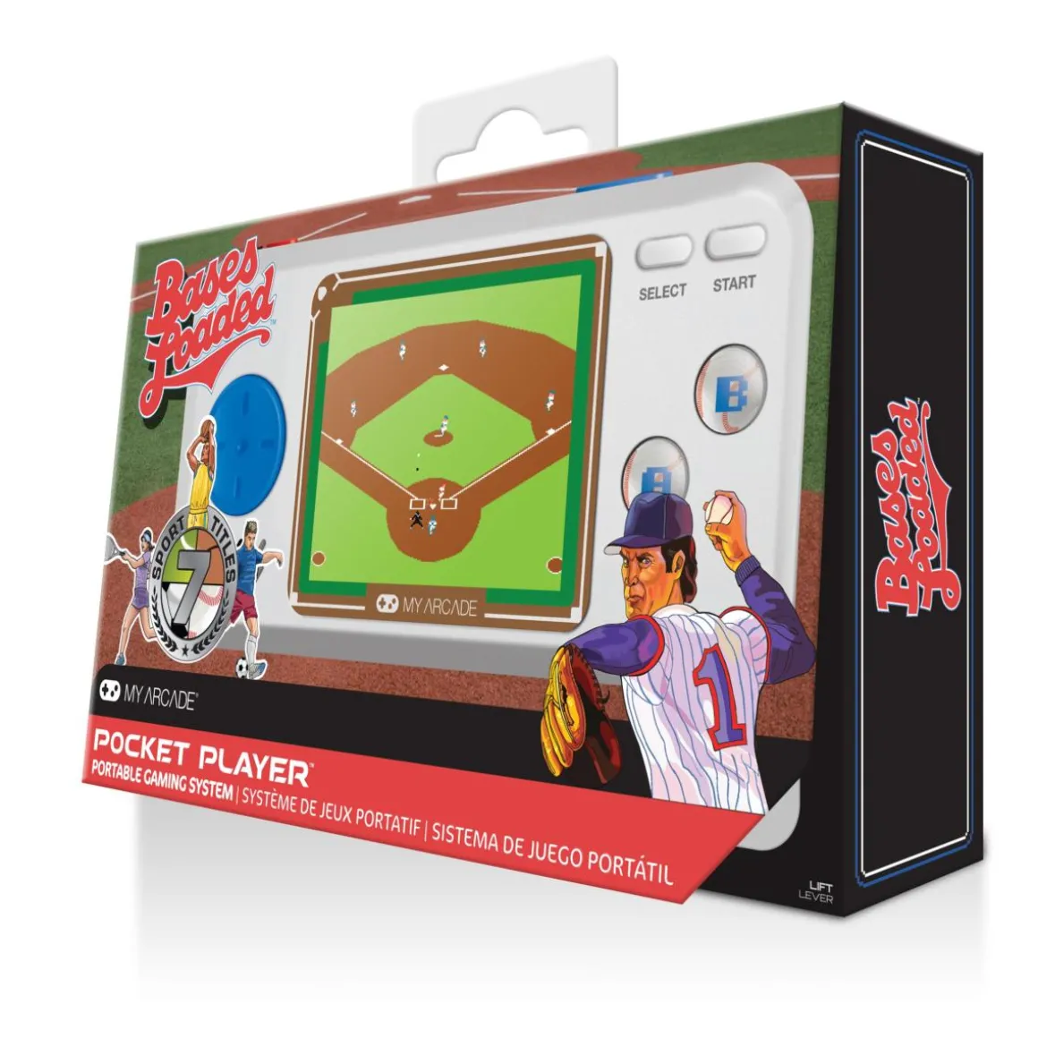 - Pocket Player Bases Loaded - Console de Jeu Portable - 7 Jeux en 1^My Arcade New