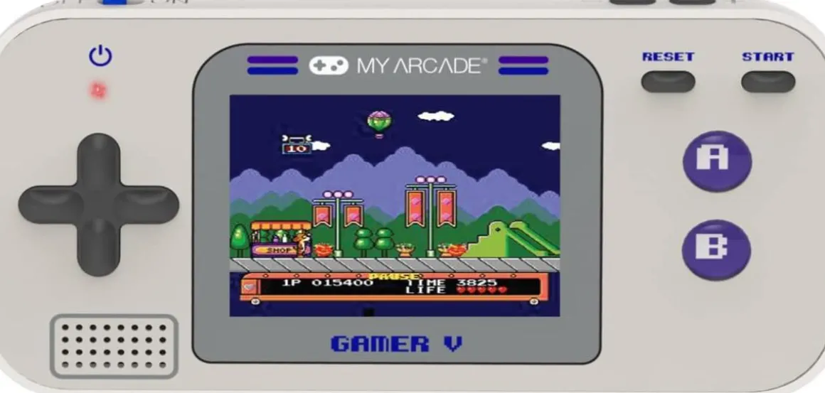 - Gamer V classique console portable gaming - Gris/violet^My Arcade Store
