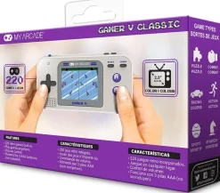 - Gamer V classique console portable gaming - Gris/violet^My Arcade Store