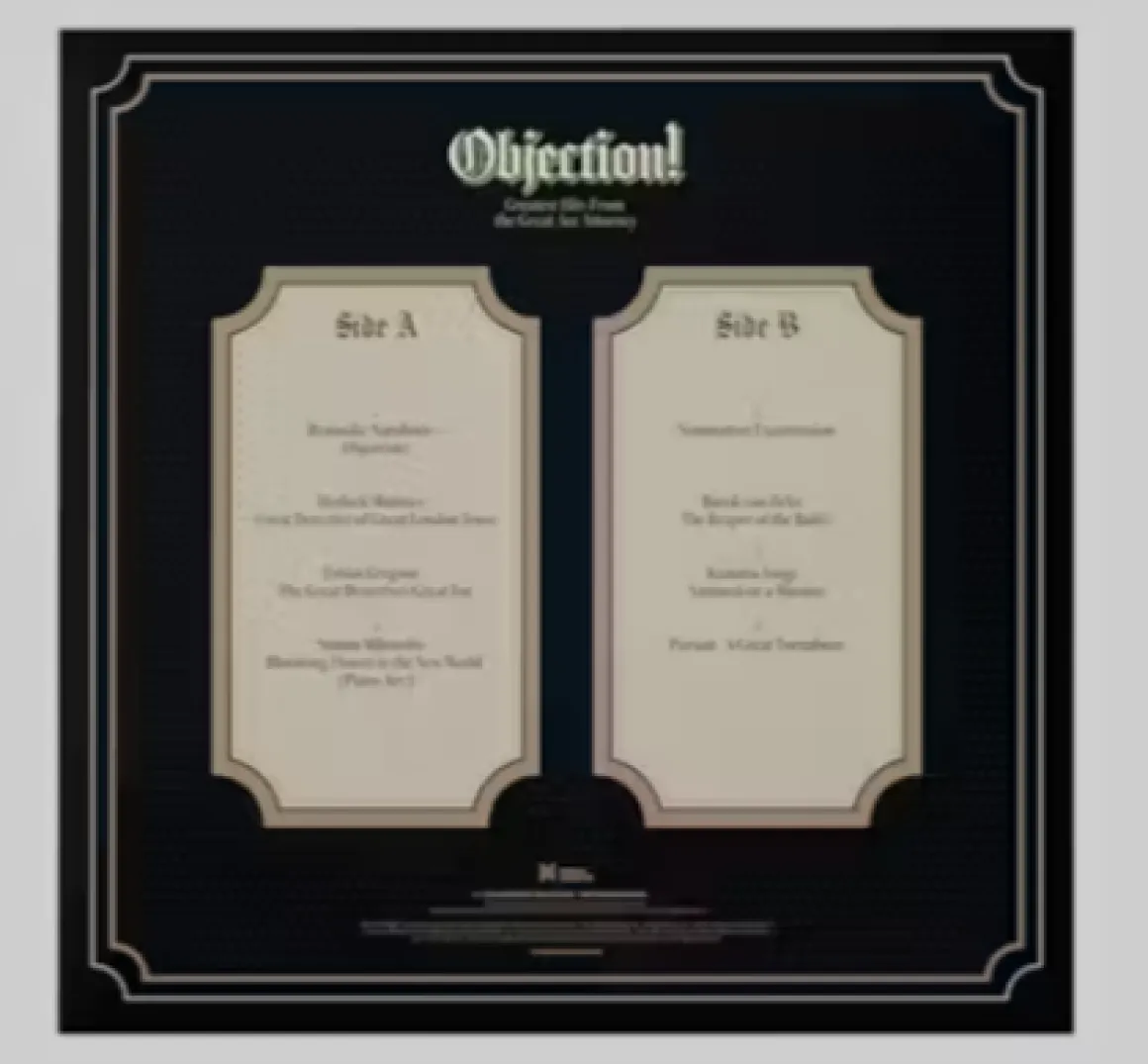 OBJECTION! Greatest Hits from the Great Ace Attorney Vinyle - 1LP^Materia Shop