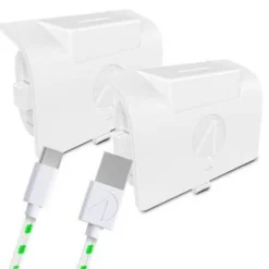 Pack Blocs-Batteries SX-C8 X Blanc + Charge avec câble tressé Xbox^Stealth Shop