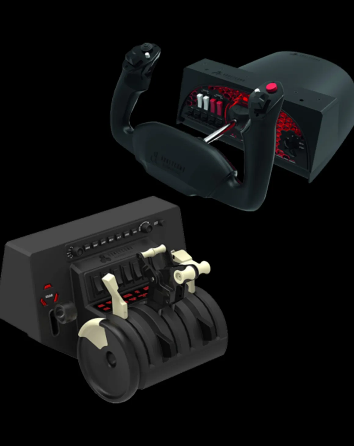 Pack Honeycomb - Bravo Throttle Quadrant + Alpha flight controls yoke^Aerosoft Store