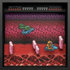 Pixel Frames - Battletoads NES Turbo Tunnel - 23x23 cm^Level Up Labs New
