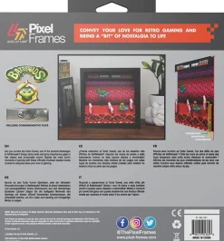 Pixel Frames - Battletoads NES Turbo Tunnel - 23x23 cm^Level Up Labs New