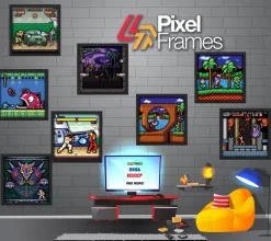 Pixel Frames Contra NES - Taille L 23x23cm^Level Up Labs Store