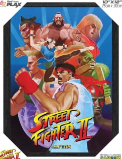 Pixel Frames Plax Street Fighter 2 World Warriors - Lenticular Frame^Level Up Labs Flash Sale