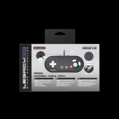 Retrobit - LegacyGC Manette Filaire pour Nintendo Gamecube Jet Black - Connexion d'origine^retro-bit Clearance