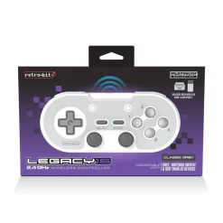 Legacy 16 sans fil & USB - Grise (Dongles USB & SNES inclus)^retro-bit Online