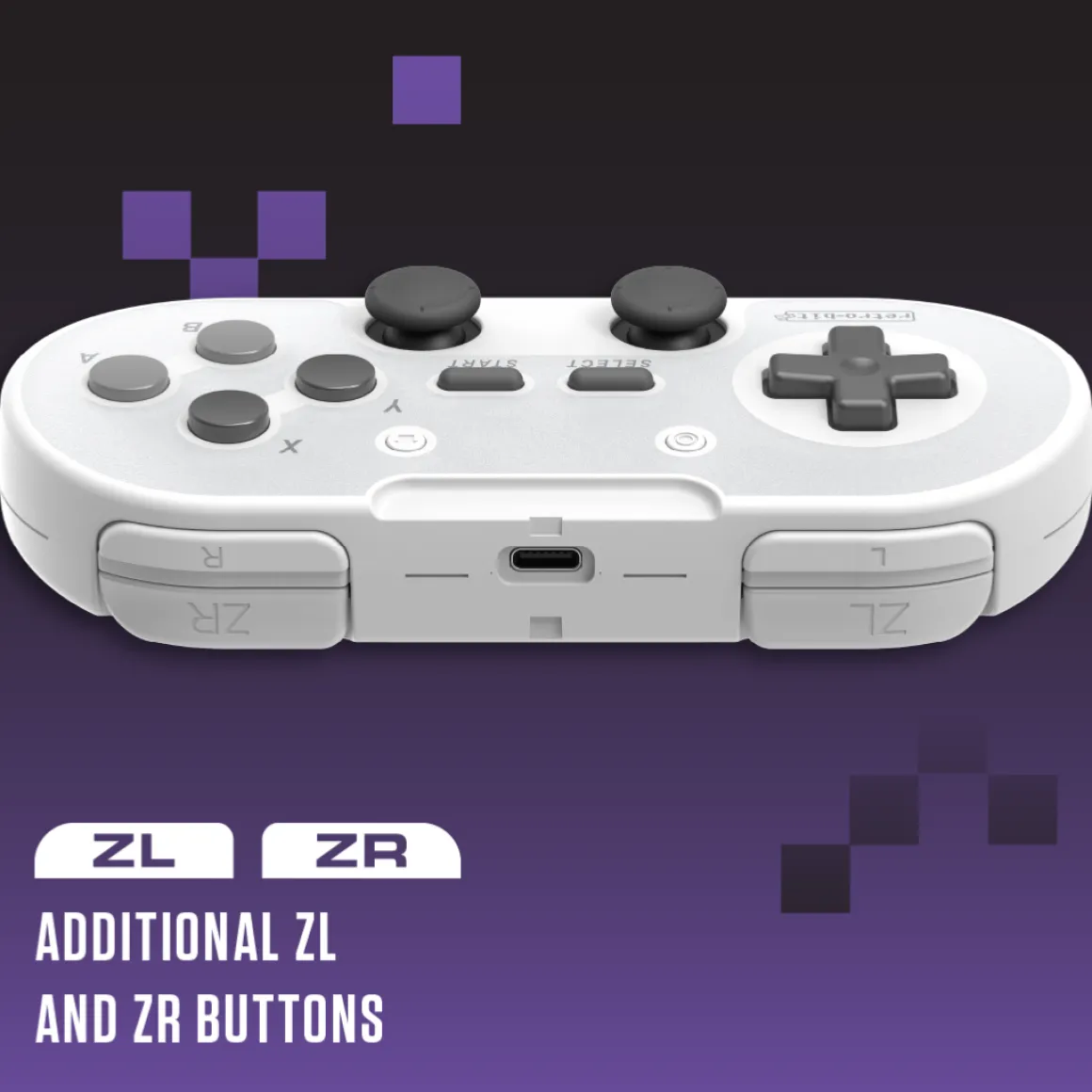 Legacy 16 sans fil & USB - Grise (Dongles USB & SNES inclus)^retro-bit Online