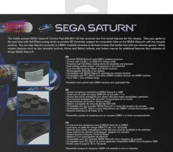 RetroBit Sega Saturn 2.4Ghz Pro Black^retro-bit New
