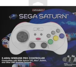RetroBit Sega Saturn 2.4Ghz Pro White^retro-bit Cheap