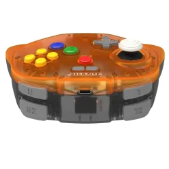 Tribute 64 2.4GHz Manette sans Fil pour Nintendo 64/Switch/PC/Mac Orange Hawk^retro-bit Fashion