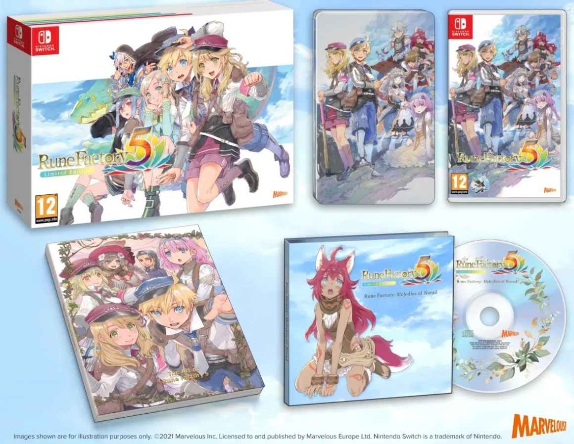 Rune Factory 5 Limited Edition Nintendo SWITCH^MARVELOUS Clearance