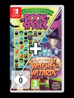 Secrets Of Magic (1+2) The Book of Spells + Witches and Wizards SWITCH^Just For Games Fashion