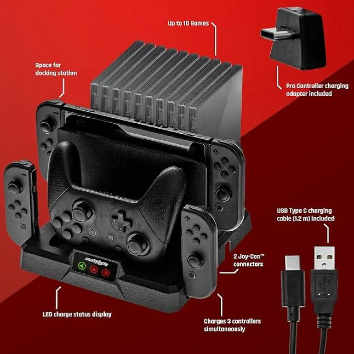 Station de charge pour Switch -^Snakebyte Best Sale
