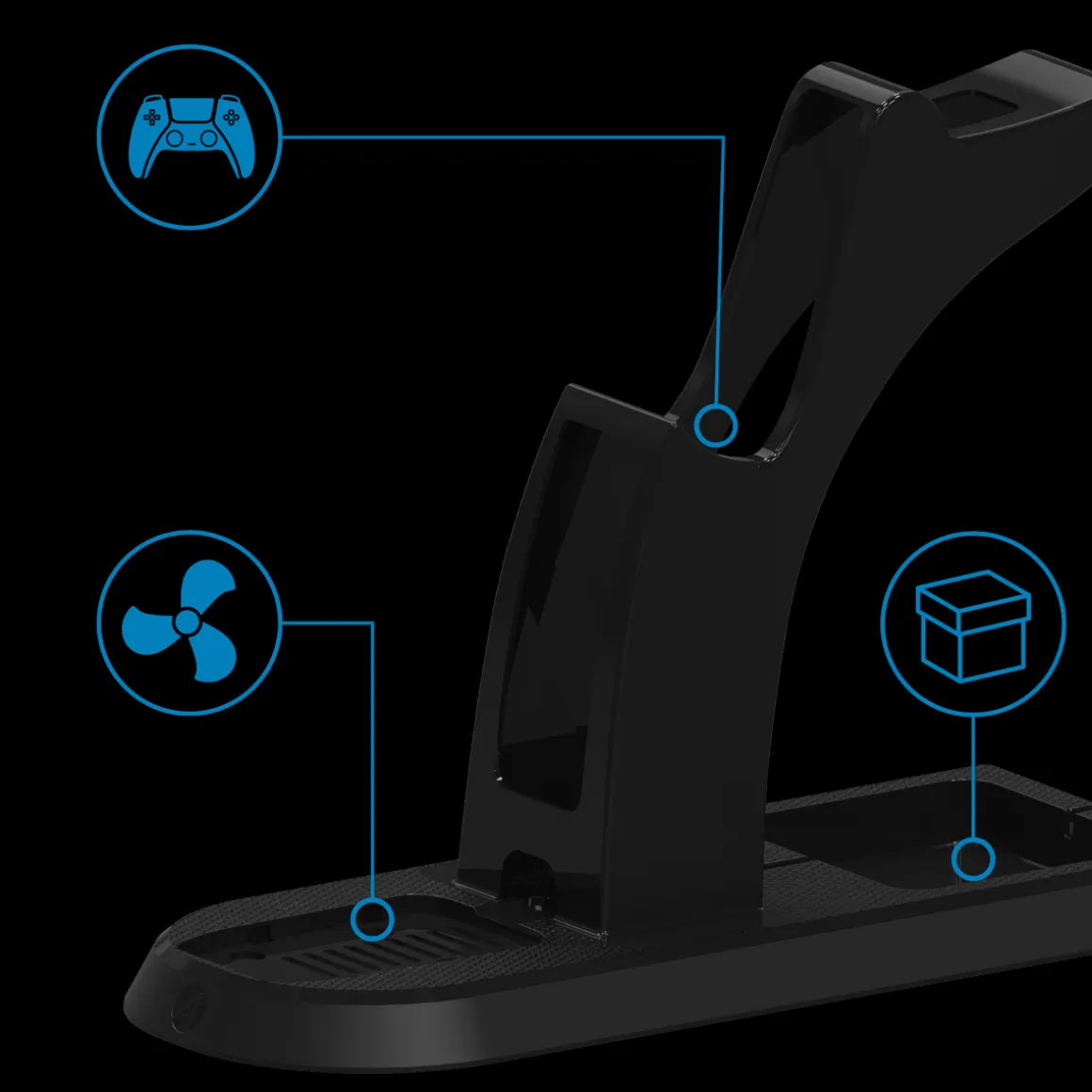 Station de charge PS5 et casque intégré -^Stealth Cheap