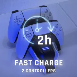 Station de charge PS5 White Edition -^Snakebyte Cheap