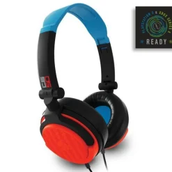 C6-50 Casque de Jeu stéréo - Bleu néon et Rouge, Compatible avec Xbox One, Series S/X, PS4/5, Switch...^Stealth Fashion