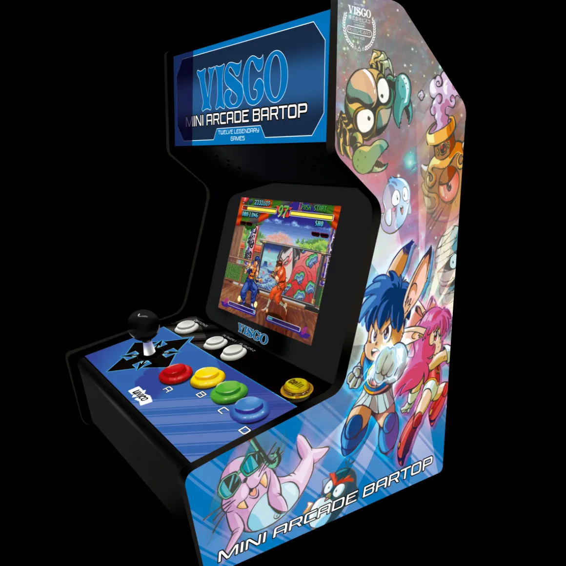VISCO Mini Borne d'Arcade type BARTOP + 12 Jeux^SNK New