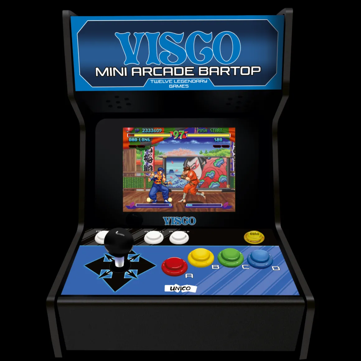 VISCO Mini Borne d'Arcade type BARTOP + 12 Jeux^SNK New